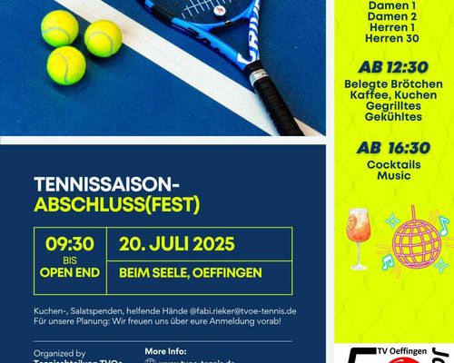 Saison-Abschlussfest der Tennisabteilung